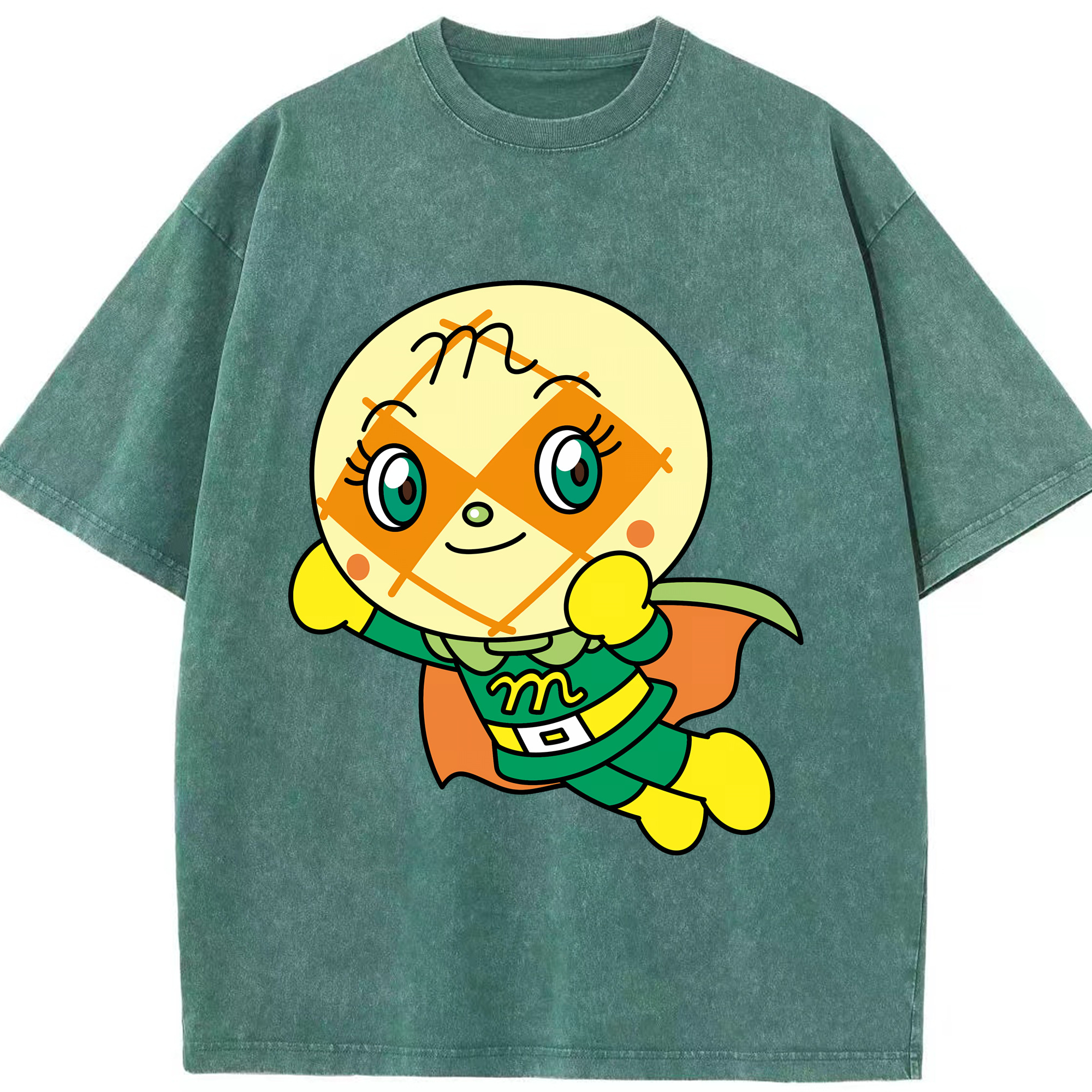 （画像用） アンパンマン Anpanman 綿100% ヴィンテージ風 半袖Tシャツ（フロントプリント）